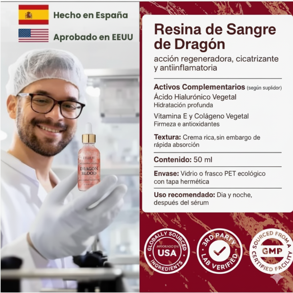 Sérum Hidratante Facial com Sangue de Dragão