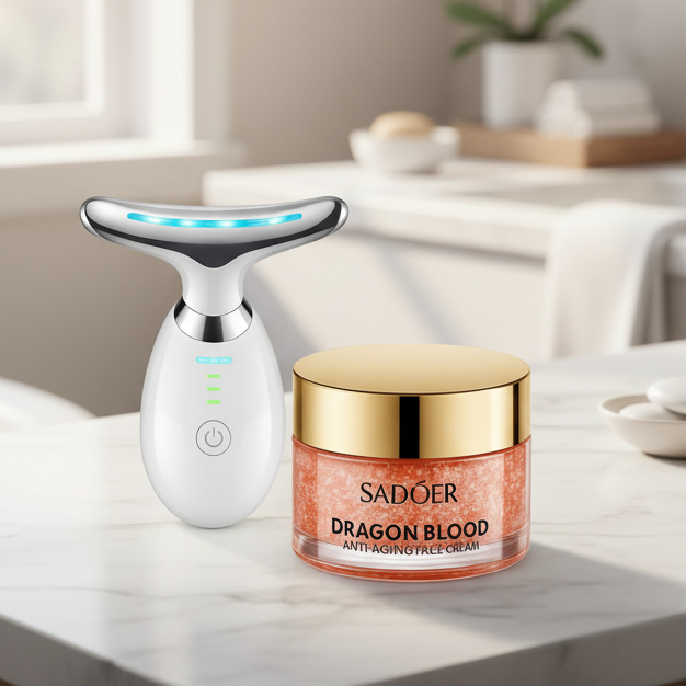 Combo Creme Facial Antissinais + Massageador Facial